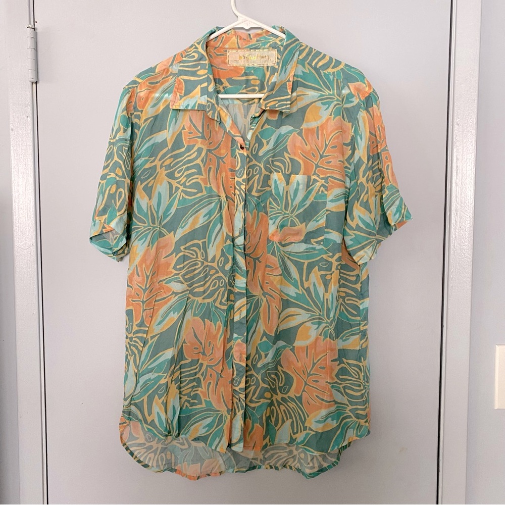 Jen’s Pirate Booty button up Hawaiian shirt